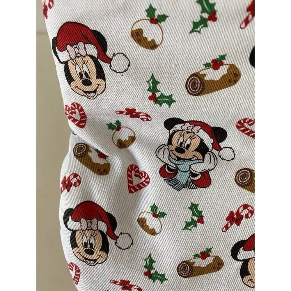 2 Pk Disney Minnie Mouse Mini Oven Mitts Christmas‎ Holiday Yule Log Candy Canes